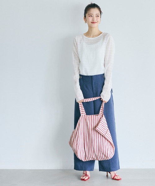 coca（coca）（コカ）の「ビッグサイズトートバッグ（トートバッグ・レディース・レッド/チャコール・ONE SIZE）」の9枚目の写真