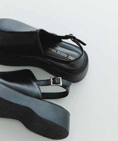 RODE SKO（ロデスコ）の「センターステッチクロッグ（サンダル・レディース・ブラック/ダークブラウン・38/37/36）」の16枚目の写真