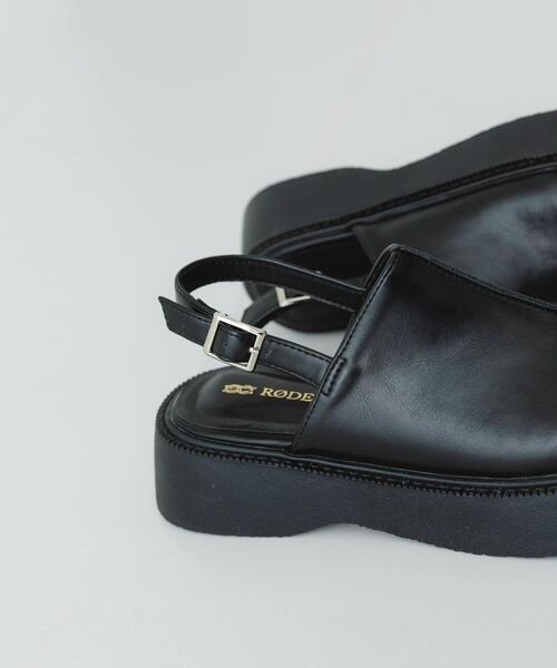 RODE SKO（ロデスコ）の「センターステッチクロッグ（サンダル・レディース・ブラック/ダークブラウン・38/37/36）」の15枚目の写真