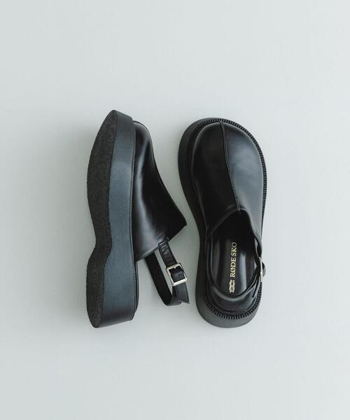 RODE SKO（ロデスコ）の「センターステッチクロッグ（サンダル・レディース・ブラック/ダークブラウン・38/37/36）」の14枚目の写真