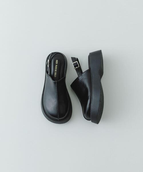 RODE SKO（ロデスコ）の「センターステッチクロッグ（サンダル・レディース・ブラック/ダークブラウン・38/37/36）」の13枚目の写真