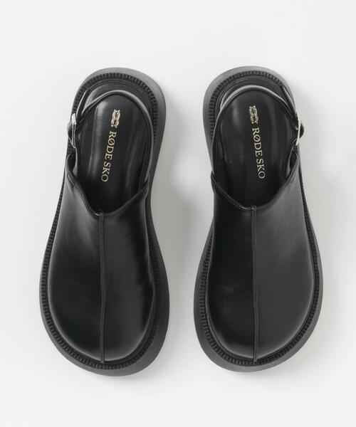 RODE SKO（ロデスコ）の「センターステッチクロッグ（サンダル・レディース・ブラック/ダークブラウン・38/37/36）」の11枚目の写真