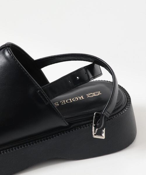 RODE SKO（ロデスコ）の「センターステッチクロッグ（サンダル・レディース・ブラック/ダークブラウン・38/37/36）」の8枚目の写真