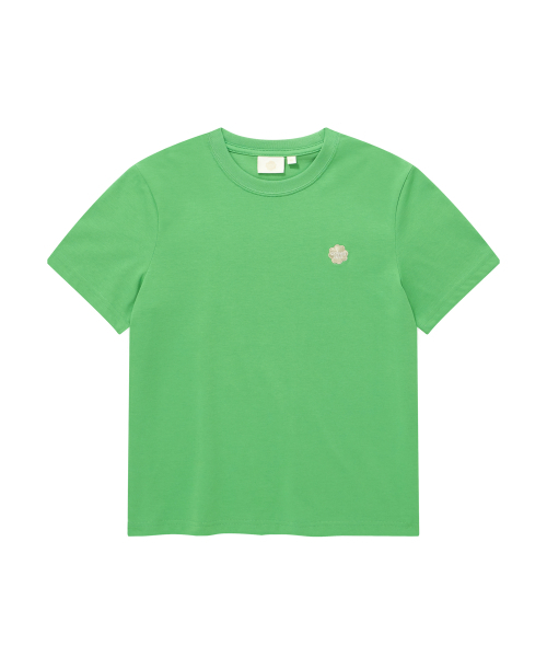 COVERNAT(カバーナット)の「ウーマン クールコットン スモール クローバーハート Tシャツ グリーン(Tシャツ/カットソー・レディース・その他・LARGE/WS/WM)」の1枚目の写真