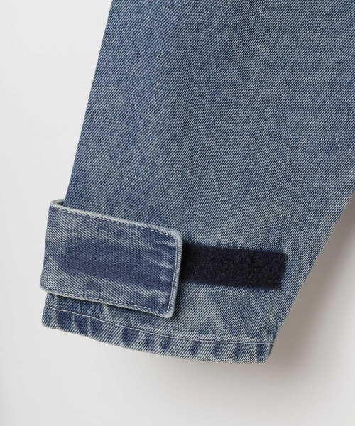 ALAND（エーランド）の「セットアップ着用可能【UNISEX】ALAND／デニムアノラックジャケット（デニムジャケット・レディース・ブラック/ブルー・LARGE/SMALL）」の21枚目の写真