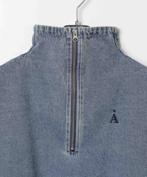 ALAND（エーランド）の「セットアップ着用可能【UNISEX】ALAND／デニムアノラックジャケット（デニムジャケット・レディース・ブラック/ブルー・LARGE/SMALL）」の16枚目の写真