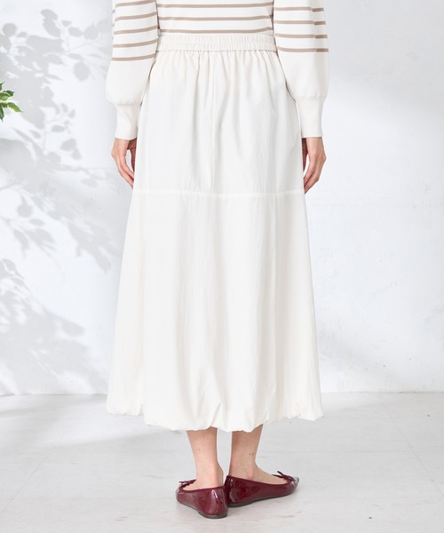 GALLORIA（ギャローリア）の「バルーンスカート（スカート・レディース・オフホワイト/ブラック・L/LL/M/S）」の4枚目の写真