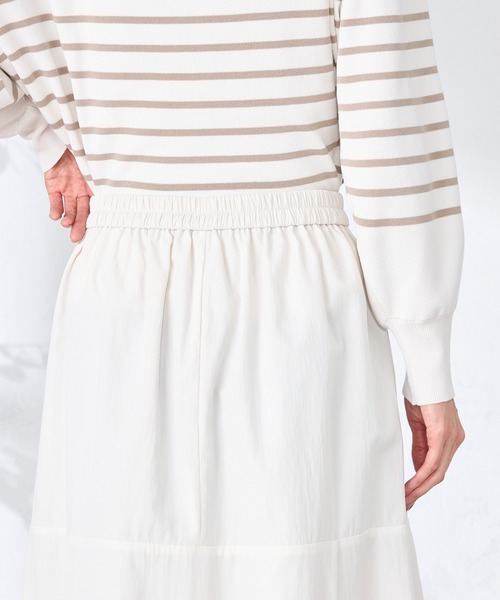 GALLORIA（ギャローリア）の「バルーンスカート（スカート・レディース・オフホワイト/ブラック・L/LL/M/S）」の5枚目の写真