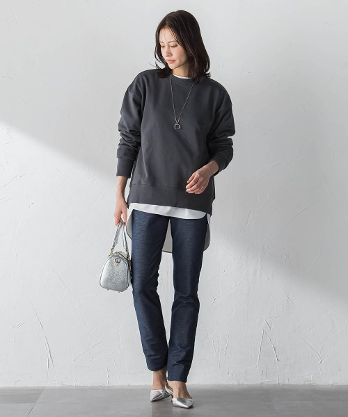 LAUTREAMONT（ロートレアモン）の「【WEB限定】季節をつなぐ万能Tブラウス（シャツ/ブラウス・レディース・ホワイト/ブラック・9号/7号）」の9枚目の写真