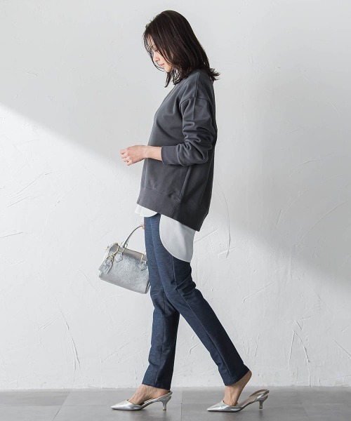 LAUTREAMONT（ロートレアモン）の「【WEB限定】季節をつなぐ万能Tブラウス（シャツ/ブラウス・レディース・ホワイト/ブラック・9号/7号）」の10枚目の写真