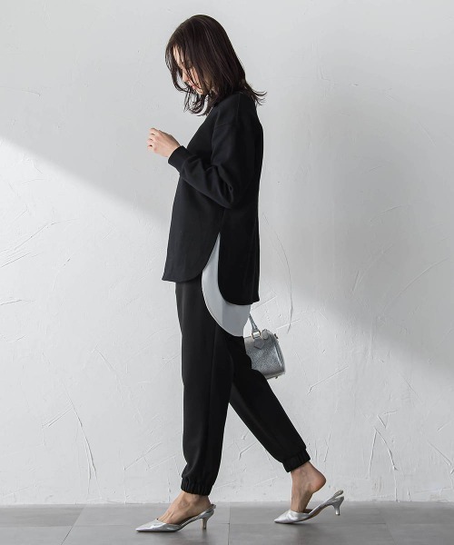 LAUTREAMONT（ロートレアモン）の「【WEB限定】季節をつなぐ万能Tブラウス（シャツ/ブラウス・レディース・ホワイト/ブラック・9号/7号）」の13枚目の写真