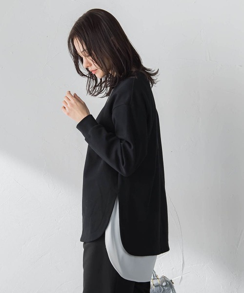 LAUTREAMONT（ロートレアモン）の「【WEB限定】季節をつなぐ万能Tブラウス（シャツ/ブラウス・レディース・ホワイト/ブラック・9号/7号）」の12枚目の写真