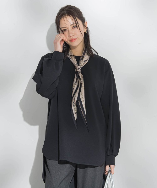 LAUTREAMONT（ロートレアモン）の「【WEB限定】季節をつなぐ万能Tブラウス（シャツ/ブラウス・レディース・ホワイト/ブラック・9号/7号）」の14枚目の写真