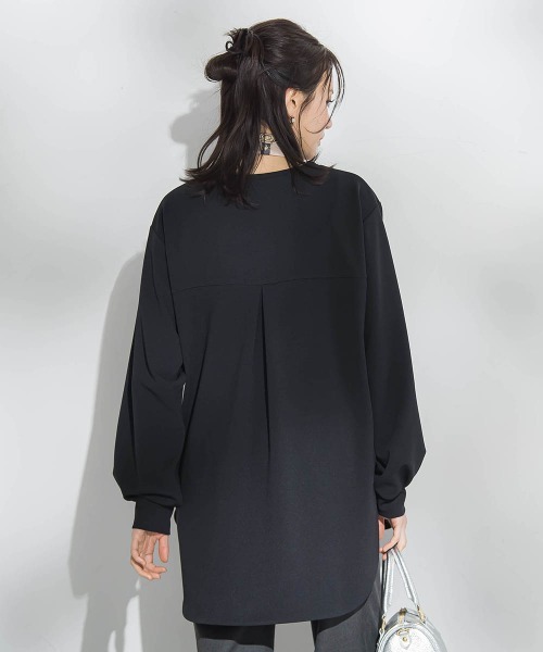 LAUTREAMONT（ロートレアモン）の「【WEB限定】季節をつなぐ万能Tブラウス（シャツ/ブラウス・レディース・ホワイト/ブラック・9号/7号）」の16枚目の写真