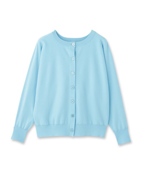 INDIVI（インディヴィ）の「【洗える／前後2WAY／アンサンブル可能】ドルマンスリーブカーディガン（カーディガン/ボレロ・レディース・ブラック/ブルー/ホワイト/ピンク系・13/15 /19/38）」の7枚目の写真