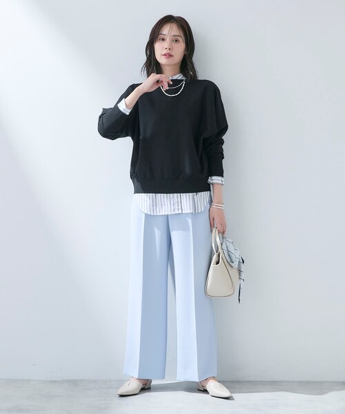 INDIVI（インディヴィ）の「【洗える／前後2WAY／アンサンブル可能】ドルマンスリーブカーディガン（カーディガン/ボレロ・レディース・ブラック/ブルー/ホワイト/ピンク系・13/15 /19/38）」の17枚目の写真