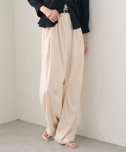 mystic(ミスティック)の「ベルト付きボリュームスラックス(スラックス・レディース・ブラック/アイボリー/グレー・0/2/1)」の22枚目の写真