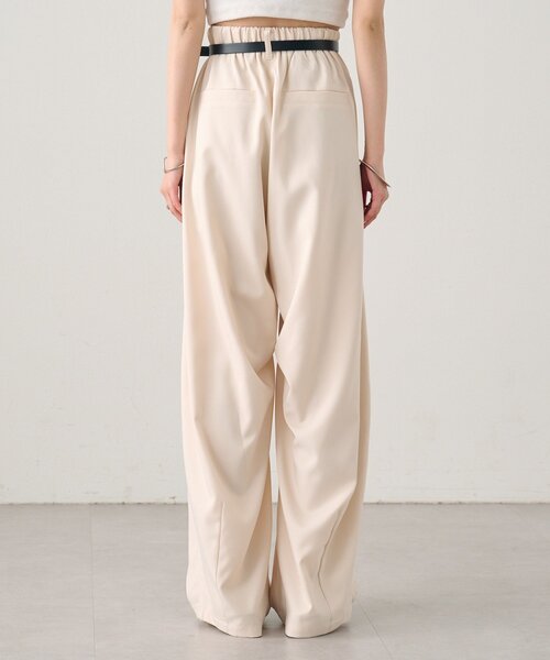 mystic(ミスティック)の「ベルト付きボリュームスラックス(スラックス・レディース・ブラック/アイボリー/グレー・0/2/1)」の15枚目の写真