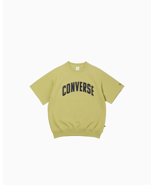 CONVERSE(コンバース)の「CV ARCH LOGO SS SW TOP M / CVアーチロゴSS SWトップM(スウェット・メンズ・ライトイエロー・XL/M)」の1枚目の写真