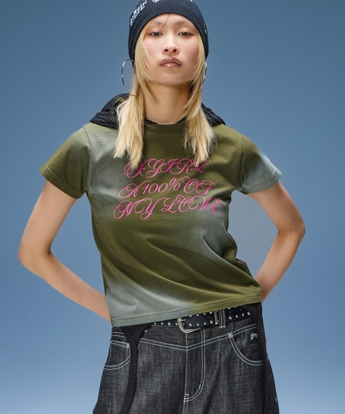 X-girl(エックスガール)の「STAR STUDDED FAUX LEATHER BELT(ベルト・レディース・ホワイト/ブラック・ONE SIZE)」の6枚目の写真