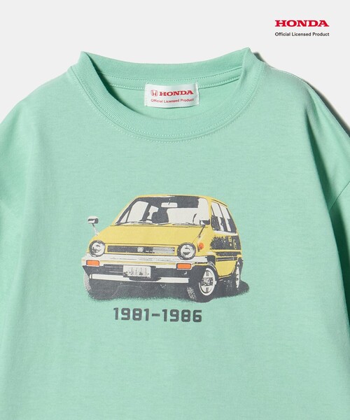 green label relaxing（グリーンレーベルリラクシング）の「【別注】＜URBAMENT＞Honda ロングスリーブ Tシャツ / キッズ 100cm-130cm（Tシャツ/カットソー・キッズ・ライム/イエロー/ネイビー・130cm/100cm/120cm/110cm）」の10枚目の写真