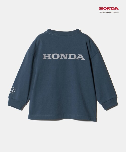 green label relaxing（グリーンレーベルリラクシング）の「【別注】＜URBAMENT＞Honda ロングスリーブ Tシャツ / キッズ 100cm-130cm（Tシャツ/カットソー・キッズ・ライム/イエロー/ネイビー・130cm/100cm/120cm/110cm）」の15枚目の写真