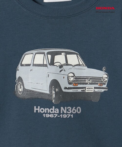 green label relaxing（グリーンレーベルリラクシング）の「【別注】＜URBAMENT＞Honda ロングスリーブ Tシャツ / キッズ 100cm-130cm（Tシャツ/カットソー・キッズ・ライム/イエロー/ネイビー・130cm/100cm/120cm/110cm）」の19枚目の写真