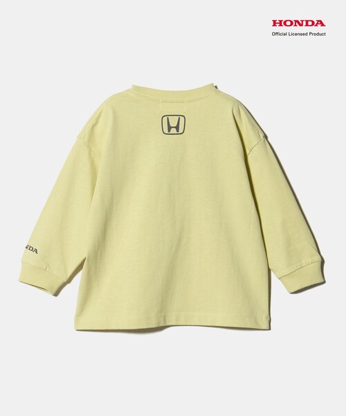 green label relaxing（グリーンレーベルリラクシング）の「【別注】＜URBAMENT＞Honda ロングスリーブ Tシャツ / キッズ 100cm-130cm（Tシャツ/カットソー・キッズ・ライム/イエロー/ネイビー・130cm/100cm/120cm/110cm）」の21枚目の写真