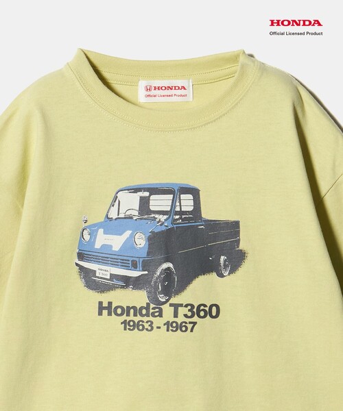 green label relaxing（グリーンレーベルリラクシング）の「【別注】＜URBAMENT＞Honda ロングスリーブ Tシャツ / キッズ 100cm-130cm（Tシャツ/カットソー・キッズ・ライム/イエロー/ネイビー・130cm/100cm/120cm/110cm）」の22枚目の写真