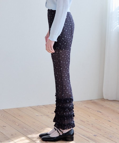 etre loin(エトルワン)の「Frill tulle print pants(その他パンツ・レディース・ホワイト/ブラック/アイボリー・M)」の21枚目の写真