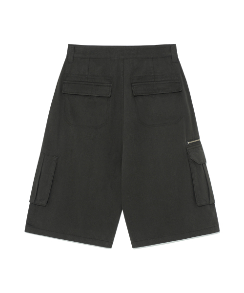 セール】TCM metal zipper half pants (charcoal)（その他パンツ
