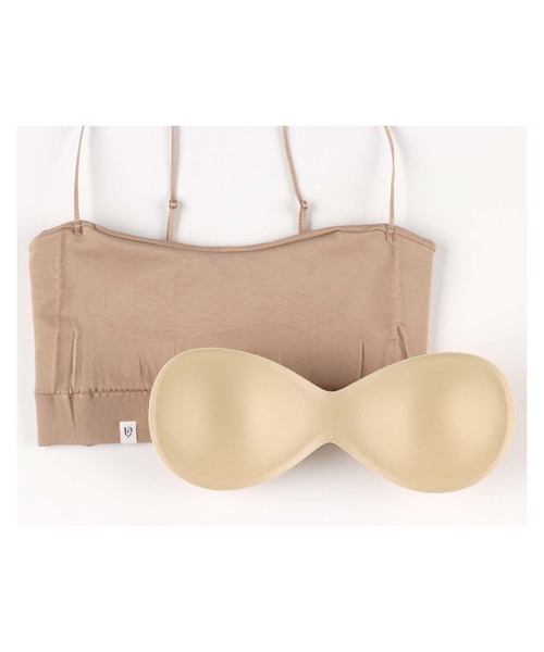 AMPHI(アンフィ)の「「ETRE TOKYO×AMPHI」 バンドゥキャミソール ブラトップ(キャミソール・レディース・ベージュ/ブラック・L/M)」の7枚目の写真