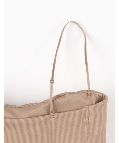 AMPHI(アンフィ)の「「ETRE TOKYO×AMPHI」 バンドゥキャミソール ブラトップ(キャミソール・レディース・ベージュ/ブラック・L/M)」の9枚目の写真