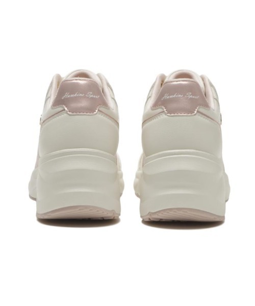 Hawkins(ホーキンス)の「HAWKINS ホーキンス CHERIE 6.5 ヒールアップスニーカー HW20400 IVORY/PINK(スニーカー・レディース・マルチ・8/7h/7/6h/5h/6)」の6枚目の写真