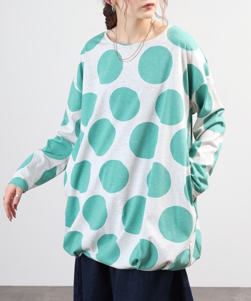 BARNDOOR(バーンドア)の「天竺長袖タックチュニック 26AW(チュニック・レディース・イエロー系1/ブラック系2/グリーン系2/グレー系3・FREE)」の19枚目の写真