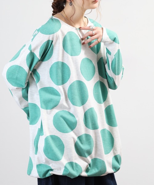 BARNDOOR(バーンドア)の「天竺長袖タックチュニック 26AW(チュニック・レディース・イエロー系1/ブラック系2/グリーン系2/グレー系3・FREE)」の22枚目の写真