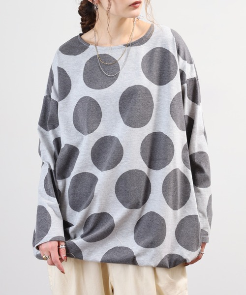 BARNDOOR(バーンドア)の「天竺長袖タックチュニック 26AW(チュニック・レディース・イエロー系1/ブラック系2/グリーン系2/グレー系3・FREE)」の5枚目の写真