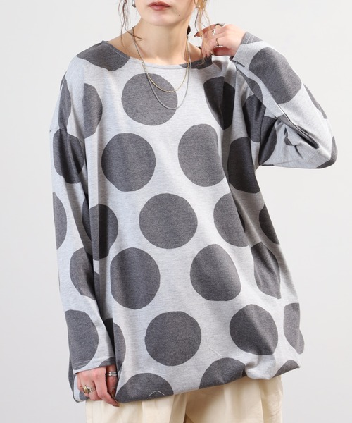 BARNDOOR(バーンドア)の「天竺長袖タックチュニック 26AW(チュニック・レディース・イエロー系1/ブラック系2/グリーン系2/グレー系3・FREE)」の6枚目の写真