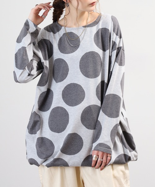 BARNDOOR(バーンドア)の「天竺長袖タックチュニック 26AW(チュニック・レディース・イエロー系1/ブラック系2/グリーン系2/グレー系3・FREE)」の8枚目の写真