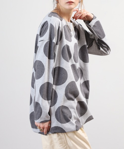 BARNDOOR(バーンドア)の「天竺長袖タックチュニック 26AW(チュニック・レディース・イエロー系1/ブラック系2/グリーン系2/グレー系3・FREE)」の9枚目の写真