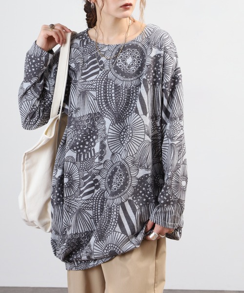 BARNDOOR(バーンドア)の「天竺長袖タックチュニック 26AW(チュニック・レディース・イエロー系1/ブラック系2/グリーン系2/グレー系3・FREE)」の13枚目の写真