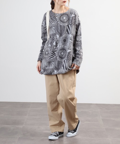 BARNDOOR(バーンドア)の「天竺長袖タックチュニック 26AW(チュニック・レディース・イエロー系1/ブラック系2/グリーン系2/グレー系3・FREE)」の17枚目の写真