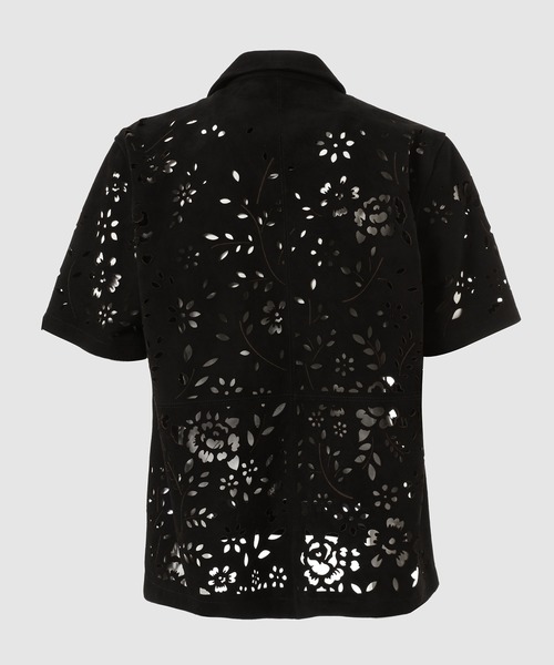 MASU(エムエーエスユー)の「BANDANA HOLE LEATHER HALF SLEEVE SHIRT(シャツ/ブラウス・メンズ・モスグリーン/ブラック・48/46)」の11枚目の写真