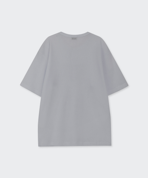 MUSINSA STANDARD（ムシンサスタンダード）の「ワッフルヘンリーネックTシャツ[ミディアムグレー]（Tシャツ/カットソー・メンズ・その他・2XL/3XL/MEDIUM/LARGE/X-LARGE/SMALL）」の6枚目の写真