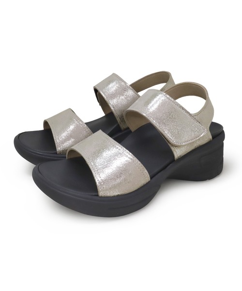 Re:getA(リゲッタ)の「Re:getA 軽量EVAバックベルトサンダル RE552(サンダル・レディース・シルバー/ブラック/マスタード/グレイッシュブルー/アイボリー・XL/L/M/S)」の21枚目の写真