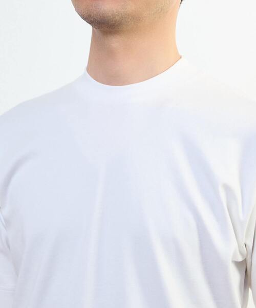 MEN'S MELROSE(メンズメルローズ)の「スビンプラチナムスムース ジャケT(Tシャツ/カットソー・メンズ・ネイビー/ホワイト/ブラック・3/4/2)」の8枚目の写真