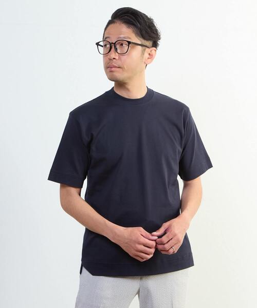 MEN'S MELROSE(メンズメルローズ)の「スビンプラチナムスムース ジャケT(Tシャツ/カットソー・メンズ・ネイビー/ホワイト/ブラック・3/4/2)」の22枚目の写真