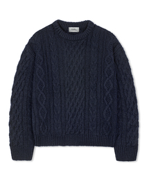 ラウンドフィッシャーマンセミクロップニット11COLORCOOSKT050