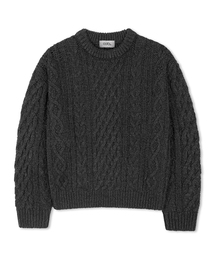 ラウンドフィッシャーマンセミクロップニット11COLORCOOSKT050