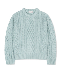 ラウンドフィッシャーマンセミクロップニット11COLORCOOSKT050